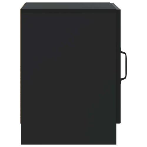 Нощен шкаф Черно 43 x 34,5 x 47 см Инженерна дървесина