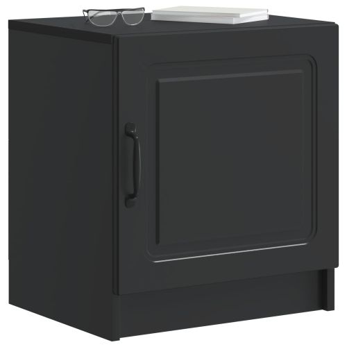 Нощен шкаф 2 pcs Черно 43 x 34,5 x 47 см Инженерна дървесина