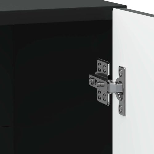 Нощен шкаф 2 pcs Черно 43 x 34,5 x 47 см Инженерна дървесина