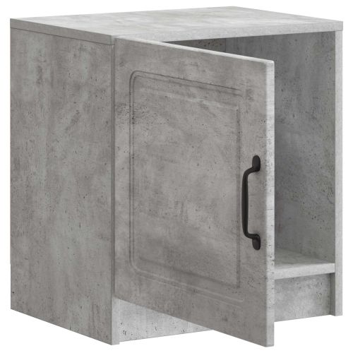 Нощен шкаф Бетонно сиво 43 x 34,5 x 47 см Инженерна дървесина