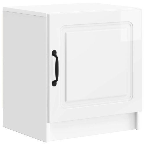 Нощен шкаф 2 pcs Бял гланц 43 x 34,5 x 47 см