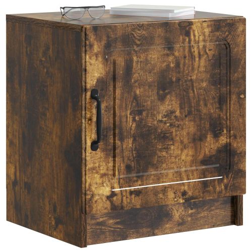 Нощен шкаф Опушен дъб 43 x 34,5 x 47 см Инженерна дървесина