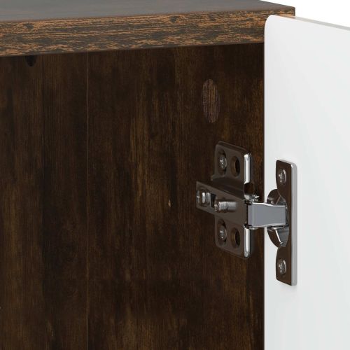 Нощен шкаф 2 pcs Опушен дъб 43 x 34,5 x 47 см