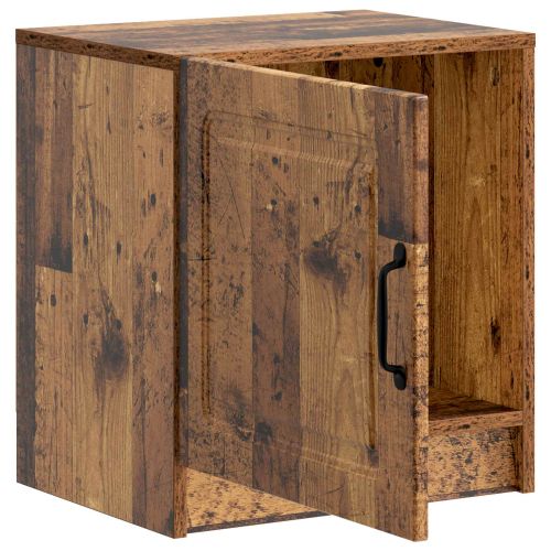 Нощен шкаф 2 pcs Старо дърво 43 x 34,5 x 47 см