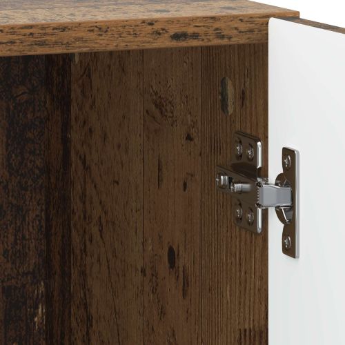 Нощен шкаф 2 pcs Старо дърво 43 x 34,5 x 47 см