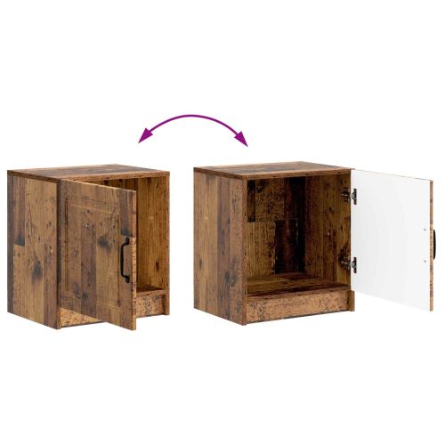 Нощен шкаф 2 pcs Старо дърво 43 x 34,5 x 47 см