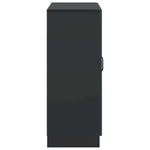 Служебен шкаф Черно 66 x 34,5 x 87 см Инженерна дървесина