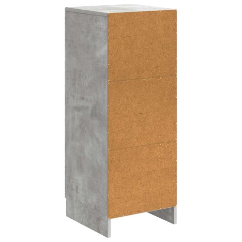 Служебен шкаф Бетонно сиво 33 x 34,5 x 87 см
