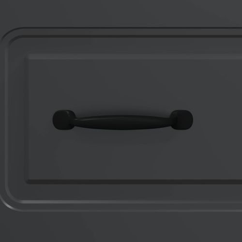 Чекмеджетен шкаф Черно 66 x 34,5 x 87 см Инженерна дървесина