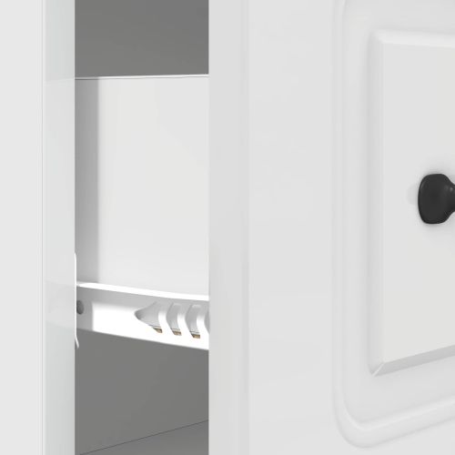 Чекмеджетен шкаф Бял гланц 66 x 34,5 x 87 см