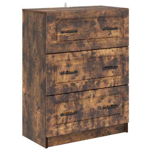 Чекмеджетен шкаф Опушен дъб 66 x 34,5 x 87 см