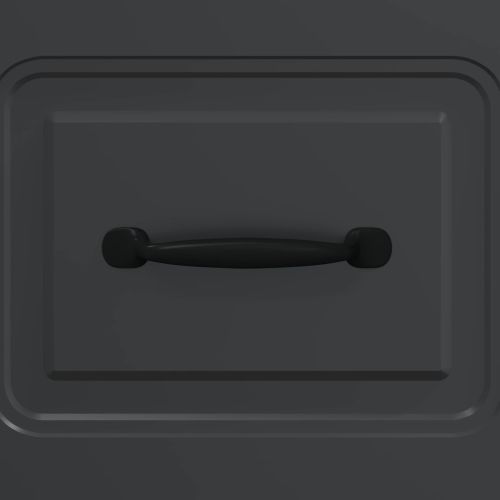 Чекмеджетен шкаф Черно 33 x 34,5 x 87 см Инженерна дървесина