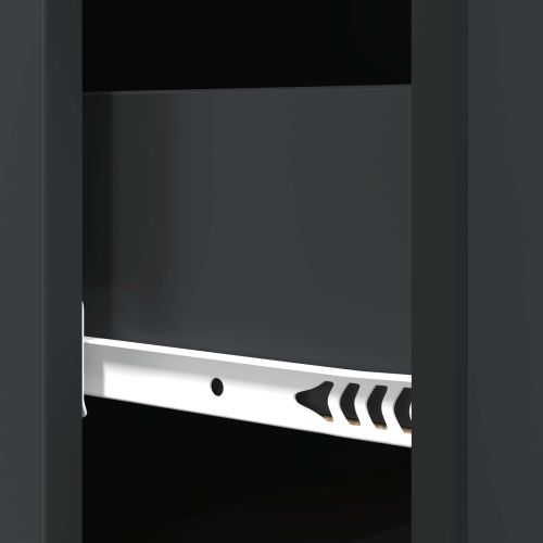 Чекмеджетен шкаф Черно 33 x 34,5 x 87 см Инженерна дървесина