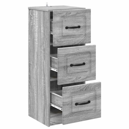 Чекмеджетен шкаф Сива сонома 33 x 34,5 x 87 см