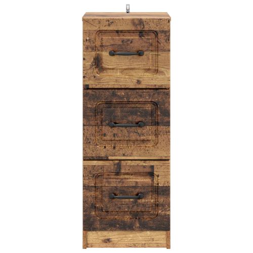Чекмеджетен шкаф Старо дърво 33 x 34,5 x 87 см
