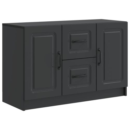 Служебен шкаф Черно 89 x 34,5 x 57 см Инженерна дървесина
