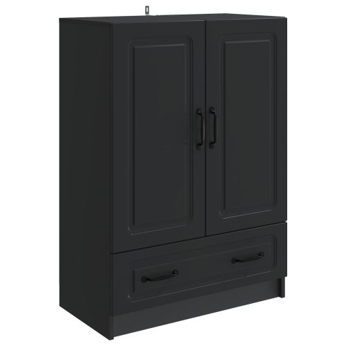 Служебен шкаф Черно 66 x 34,5 x 92 см Инженерна дървесина