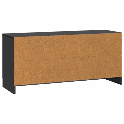 ТВ шкаф Черно 102 x 34,5 x 47 см Инженерна дървесина
