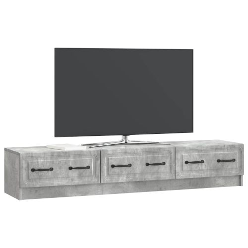 ТВ шкаф Бетонно сиво 147 x 34,5 x 27 см Инженерна дървесина