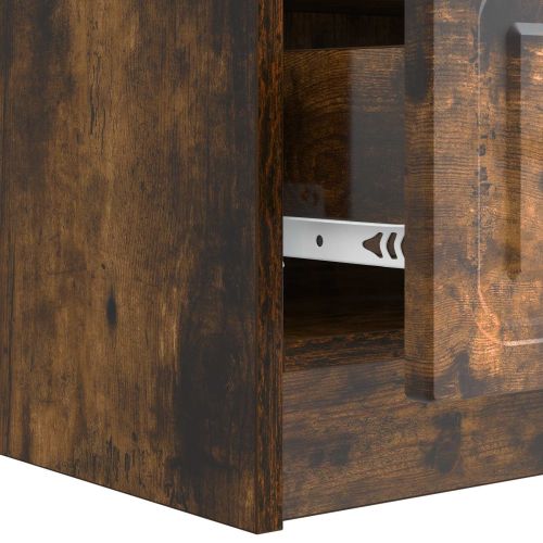 ТВ шкаф Опушен дъб 147 x 34,5 x 27 см Инженерна дървесина