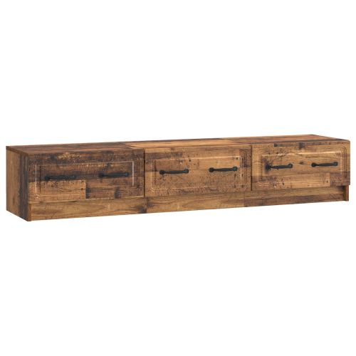 ТВ шкаф Старо дърво 147 x 34,5 x 27 см Инженерна дървесина