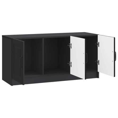 ТВ шкаф Черно 99 x 34,5 x 47 см Инженерна дървесина