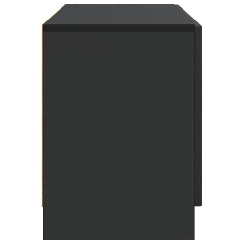 ТВ шкаф Черно 99 x 34,5 x 47 см Инженерна дървесина