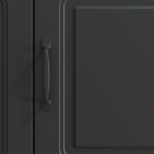 ТВ шкаф Черно 99 x 34,5 x 47 см Инженерна дървесина