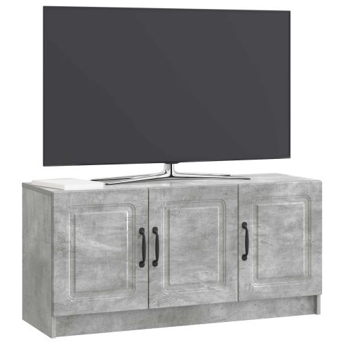 ТВ шкаф Бетонно сиво 99 x 34,5 x 47 см Инженерна дървесина