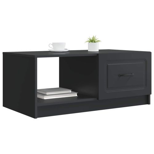 Масичка за кафе Черно 90 x 50 x 37 см Инженерна дървесина