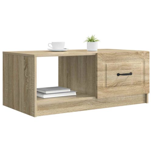 Масичка за кафе Дъб сонома 90 x 50 x 37 см Инженерна дървесина