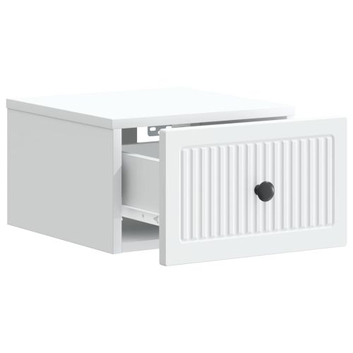 Спален шкаф с монтаж на стена 2 pcs Бяло 33 x 34,5 x 20 см
