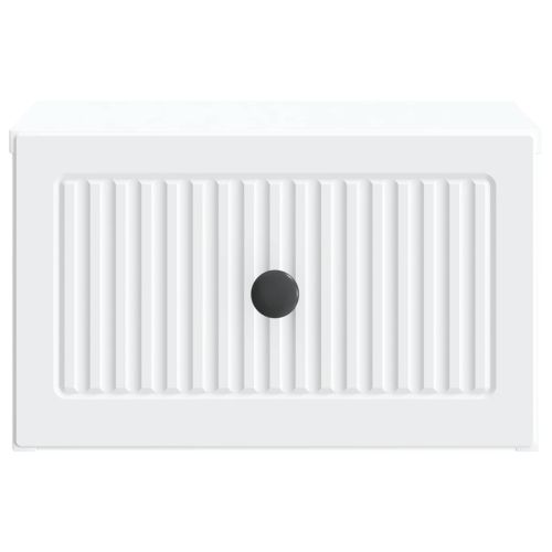Спален шкаф с монтаж на стена 2 pcs Бяло 33 x 34,5 x 20 см