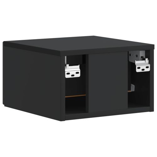 Спален шкаф с монтаж на стена Черно 33 x 34,5 x 20 см