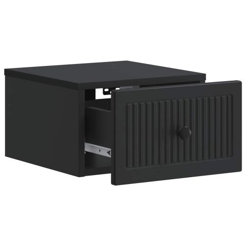 Спален шкаф с монтаж на стена 2 pcs Черно 33 x 34,5 x 20 см