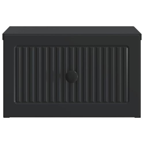 Спален шкаф с монтаж на стена 2 pcs Черно 33 x 34,5 x 20 см