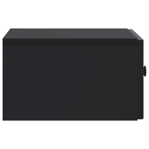 Нощен шкаф Черно 49 x 34,5 x 20 см Инженерна дървесина