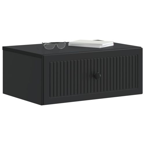 Нощен шкаф 2 pcs Черно 49 x 34,5 x 20 см Инженерна дървесина