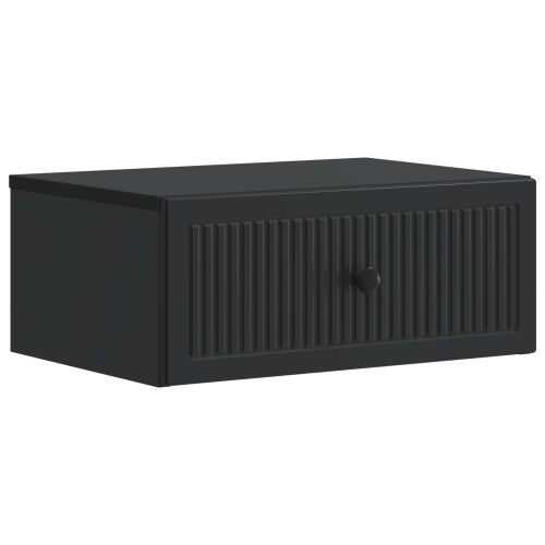 Нощен шкаф 2 pcs Черно 49 x 34,5 x 20 см Инженерна дървесина