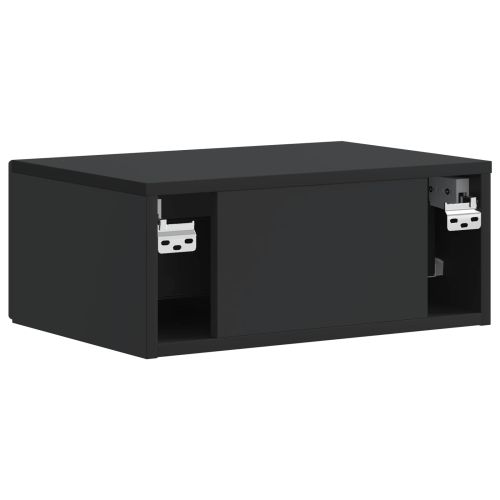 Нощен шкаф 2 pcs Черно 49 x 34,5 x 20 см Инженерна дървесина
