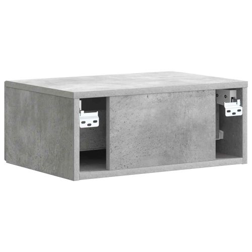 Нощен шкаф Бетонно сиво 49 x 34,5 x 20 см Инженерна дървесина