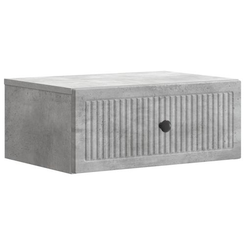 Нощен шкаф с чекмедже 2 pcs Бетонно сиво 49 x 34,5 x 20 см