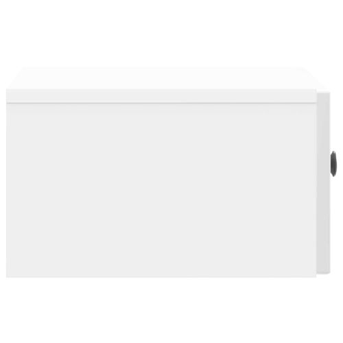 Нощен шкаф с чекмедже 2 pcs Бял гланц 49 x 34,5 x 20 см