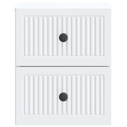 Спален шкаф с монтаж на стена 2 pcs Бяло 33 x 34,5 x 40 см