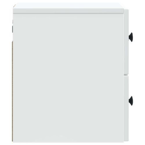 Спален шкаф с монтаж на стена 2 pcs Бяло 33 x 34,5 x 40 см