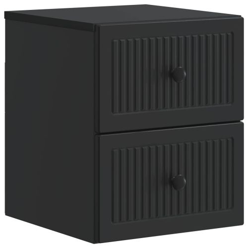 Спален шкаф с монтаж на стена Черно 33 x 34,5 x 40 см