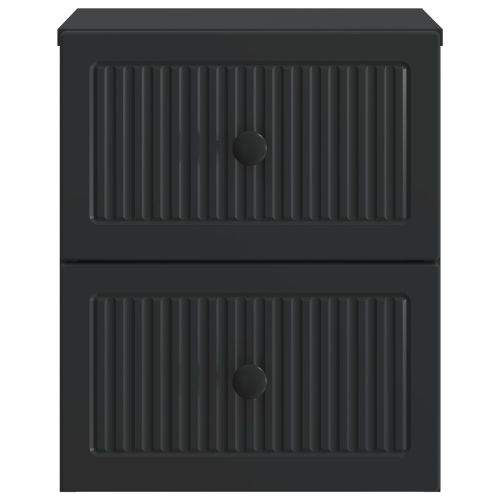 Спален шкаф с монтаж на стена 2 pcs Черно 33 x 34,5 x 40 см