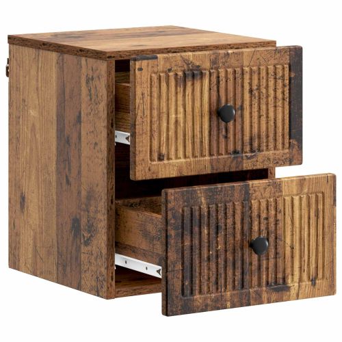 Спален шкаф с монтаж на стена Старо дърво 33 x 34,5 x 40 см