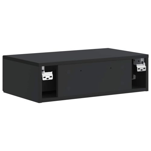 Стенен страничен масичка Черно 59 x 34,5 x 17 см