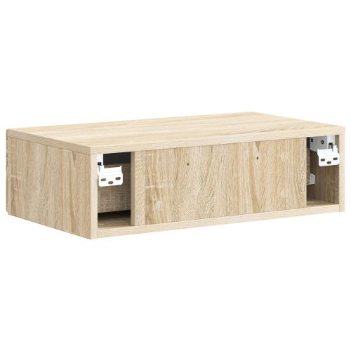 Стенен страничен масичка Дъб сонома 59 x 34,5 x 17 см